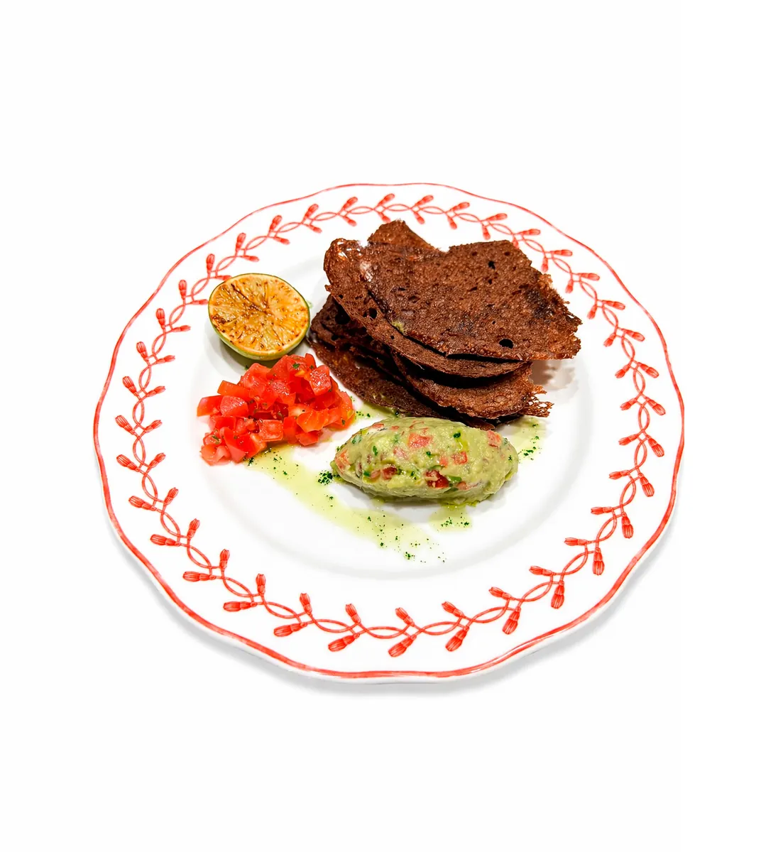Гуакамоле с ржаными чипсами